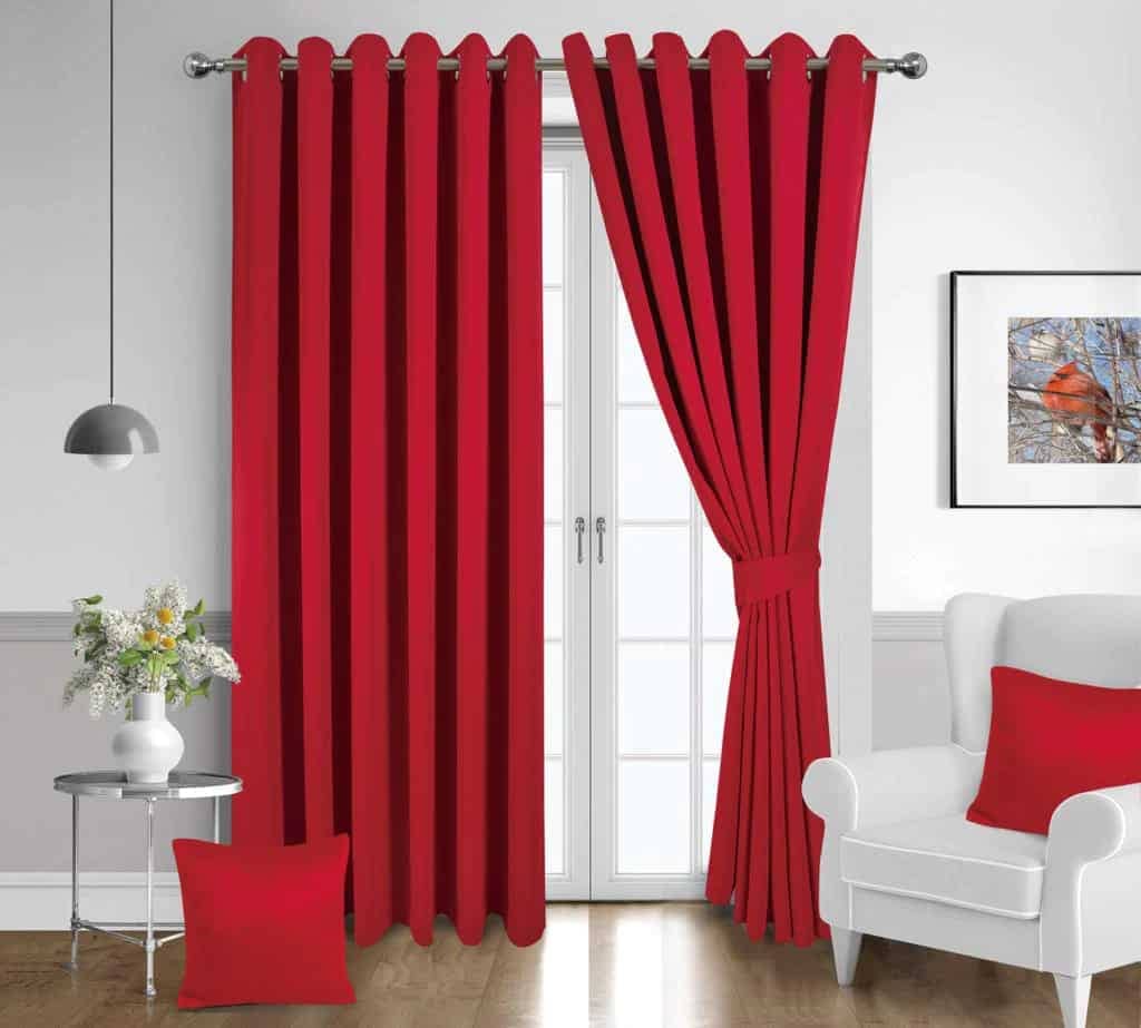 Red Blackout Curtains for Bedrooms