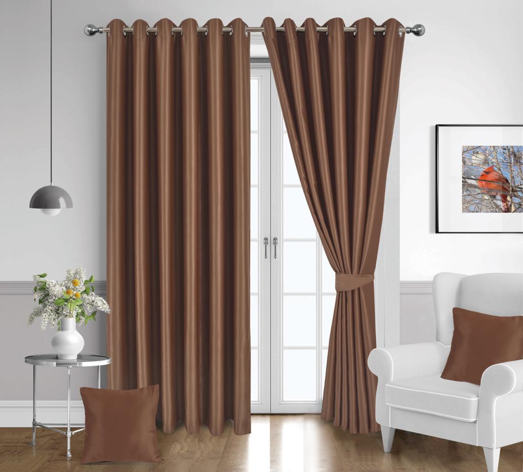 Milanocollections - Premium Blackout Readymade Eyelet & Pencil Pleat Curtains - 99% Light Blocking, Noise Reduction, Energy Efficient