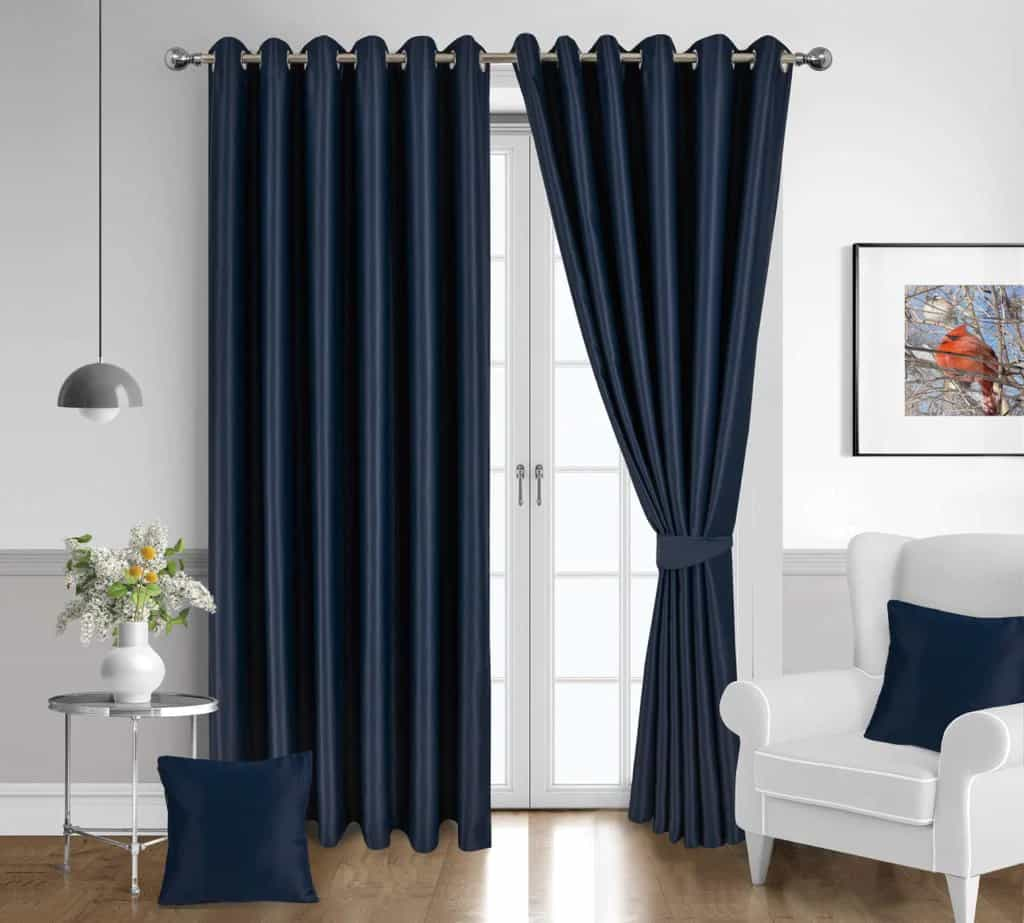 Blue Blackout Curtains for bedroom