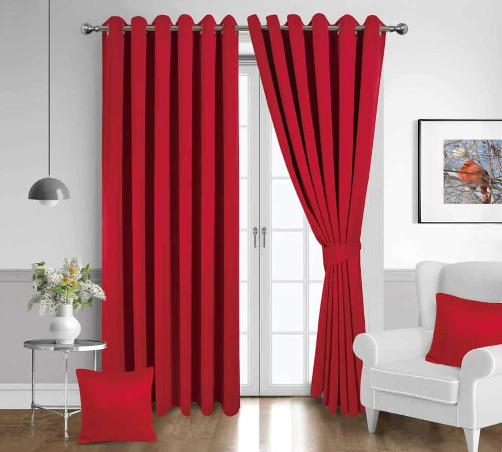 Red  Blackout Curtains  For bedroom